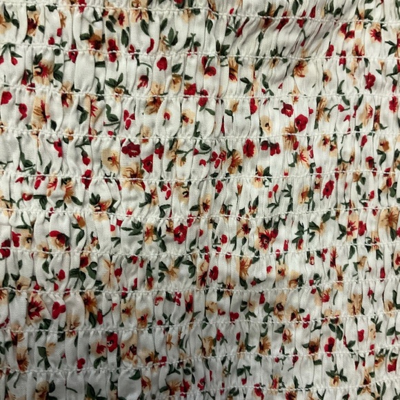 Allegra K NWT Floral Full Smocked Body Con Dress 21" p2p 36" length - Picture 6 of 7